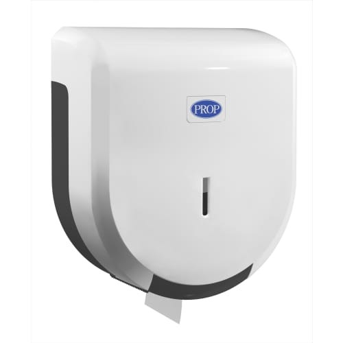 Distributeur de papier toilette PROP blanc pour rouleaux géants photo du produit front L