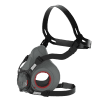 Demi-masque de protection anti-gaz JSP Force 8 avec valve Typhoon système filtre PressToCheck taille S photo du produit back S