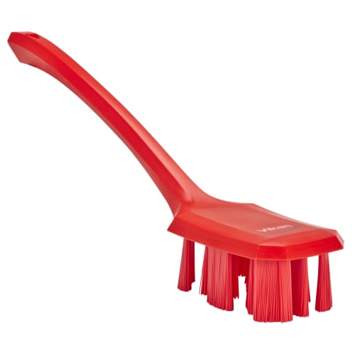 Brosse fibres dures alimentaire PLP UST 39,5cm rouge Vikan photo du produit front L