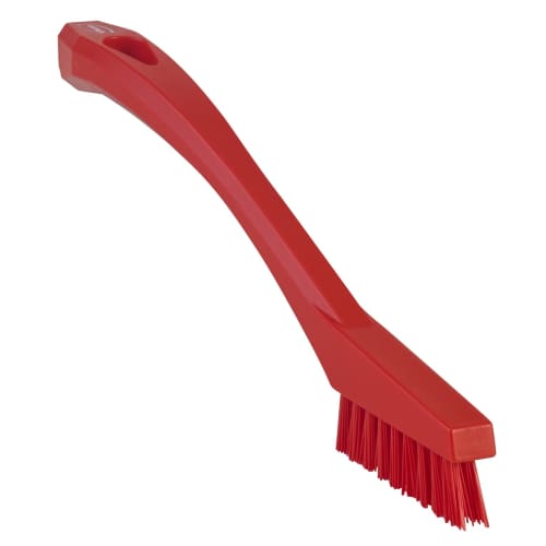 Mini brosse fibres dures alimentaire PLP 20,5cm rouge Vikan photo du produit front L