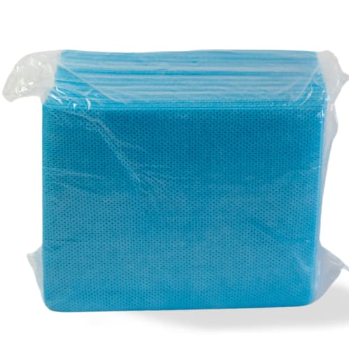 Lavette non tissée ajourée bleu pliage V Paredes photo du produit front L