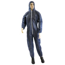 Combinaison de travail PLP 34g/m² élastiques cagoule poignets taille chevilles bleu taille XXL photo du produit