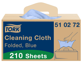 Chiffon de Nettoyage bleu 35,5 x 41,5 cm Tork