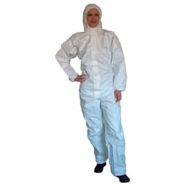 Combinaison de protection Partiguard Light type 5-6 élastiqus cagoule poignets taille chevilles passe-pouces blanc