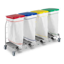 Sac à linge 70L entièrement fermé rayé