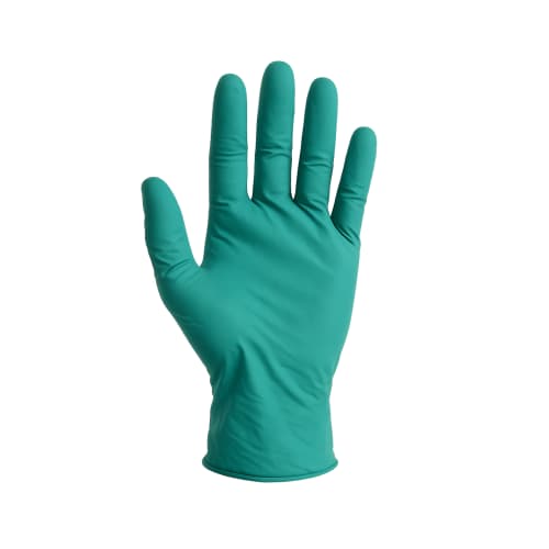Gant de protection chimique nitrile Paredes Optifirm vert non poudré taille XL photo du produit front L