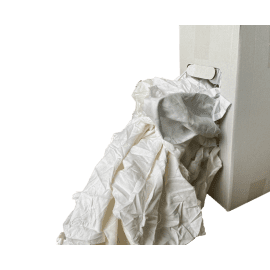 Essuyage issu du recyclage textile drap coton blanc