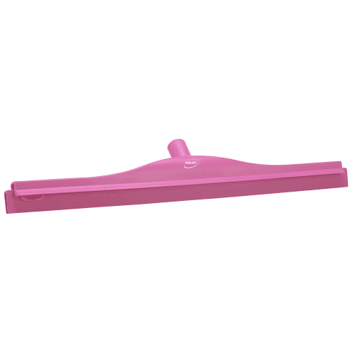 Raclette double lame alimentaire PLP caoutchouc 60cm rose Vikan photo du produit front L