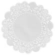 Set de table papier rond Manufacture de l'Éphémère Ø28cm blanc photo du produit