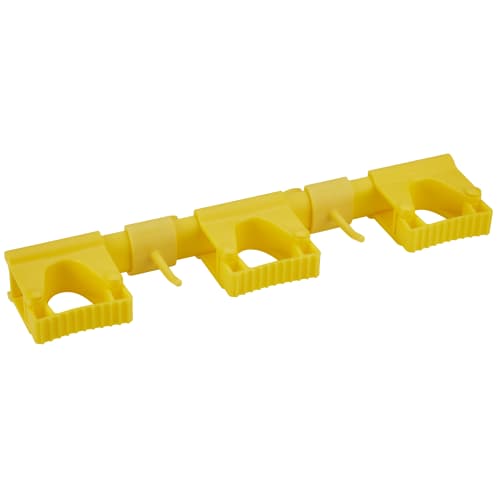 Support mural 3 clips alimentaire PLP 42cm jaune Vikan photo du produit front L