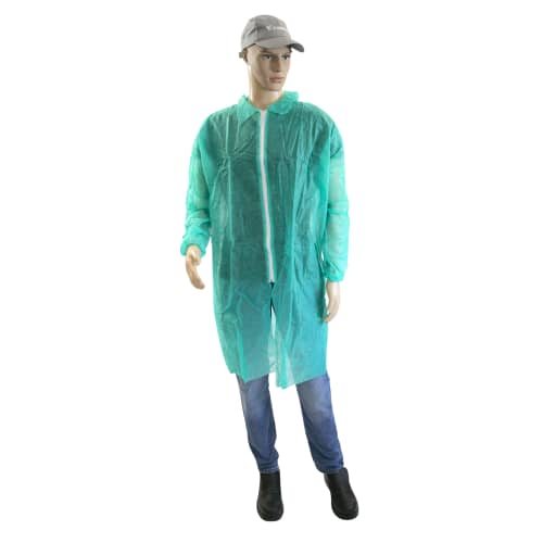 Blouse de travail PLP 25g/m² vert taille XL Paredes photo du produit front L