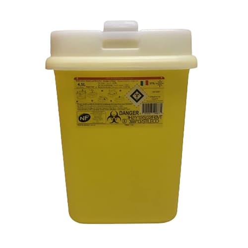 Collecteur boîte à aiguilles DASRI 4,5L Pacto+ NF X Stil Eco photo du produit front L