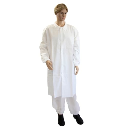 Blouse de laboratoire Partiguard blanc taille L Indutex 2 poches photo du produit front L