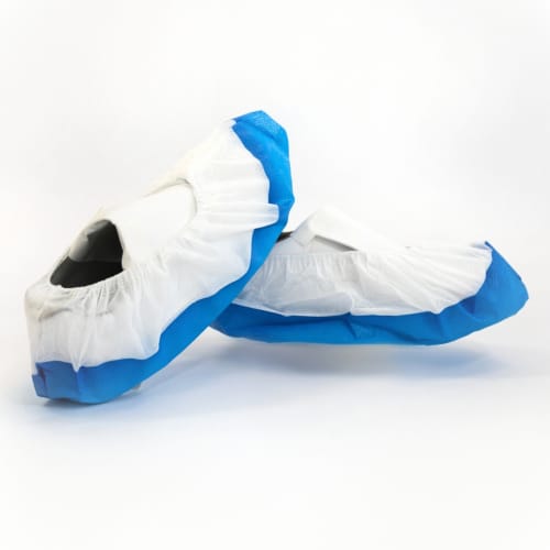 Surchaussure Paredes PLP 35g/m² semelle PE 80µm blanc/bleu 45cm photo du produit front L