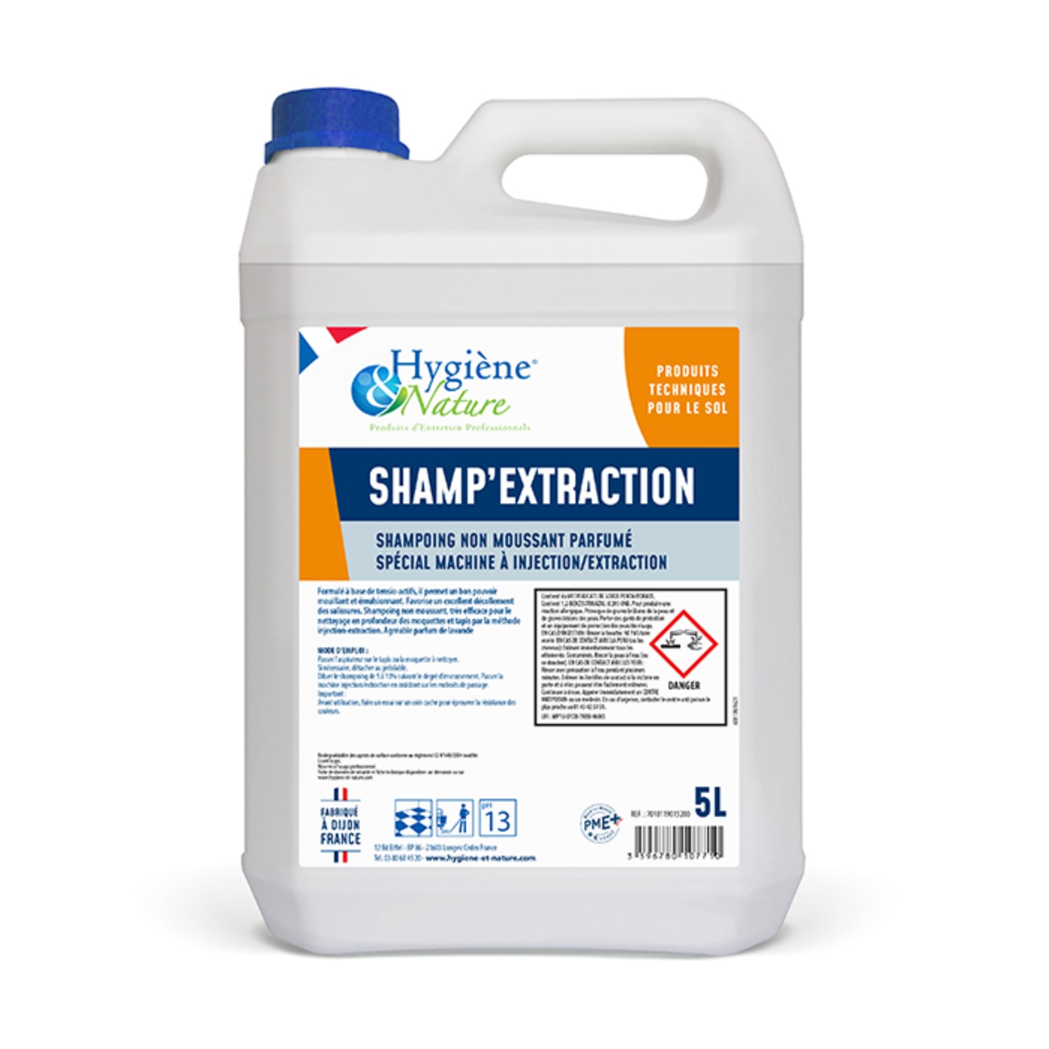 SHAMP'EXTRACTION shampoing non moussant bidon de 5L photo du produit