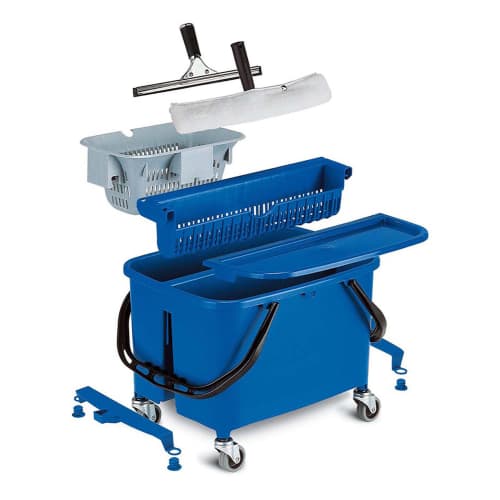 Grille d'essorage pour seau bi-bac PLP bleu Filmop photo du produit front L