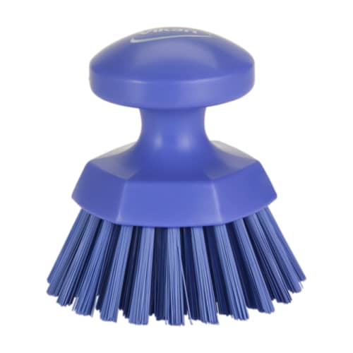 Brosse ronde fibres dures alimentaire PLP 11cm violet Vikan photo du produit front L