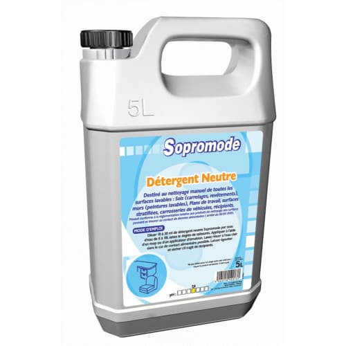 Détergent neutre bidon de 5L Sopromode photo du produit front L