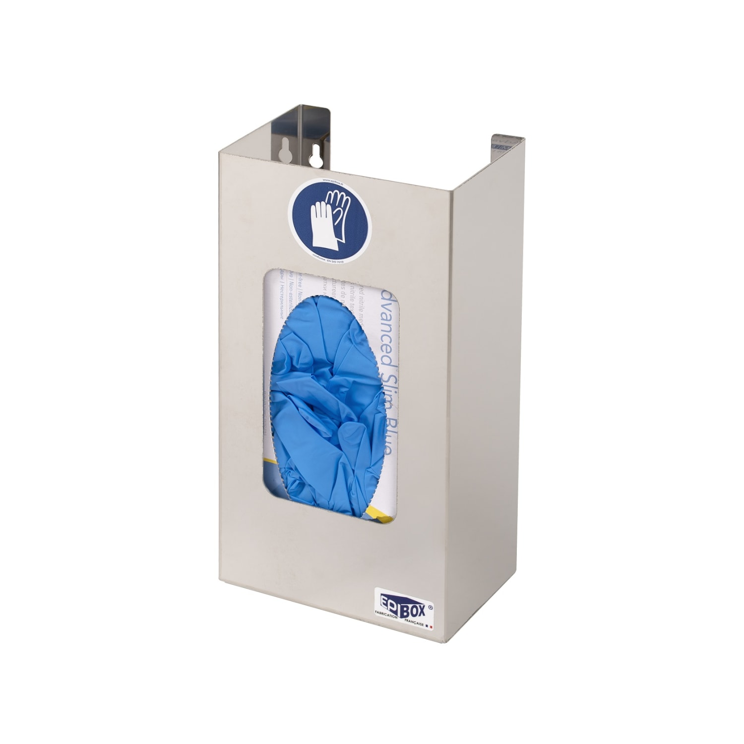 CASOMAN Distributeur magnétique de gants/mouchoirs, capacité de 3.6 kg, distributeur de gants noir, support mural, support de boîte à gants pour montage mural, support de boîte à gants magnétique