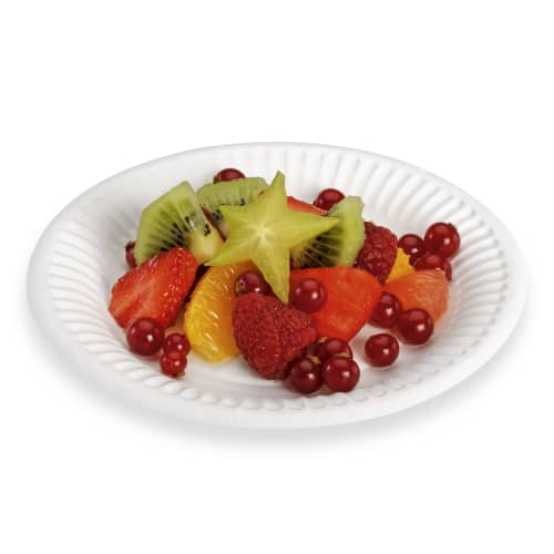 Assiette carton ronde blanche Ø150 mm Alphaform photo du produit front L