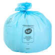 Sac plastique PE HD 50L bleu 17µm NF Jet'Sac photo du produit