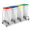 Sac à linge entièrement fermé 70L rayé rouge Filmop photo du produit