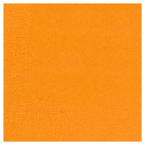 Serviette papier 2 plis Manufacture de l'Éphémère 39 x 39 cm mandarine photo du produit front L