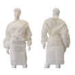 Blouse de soins PLP 50g/m² à liens élastiques poignets blanc 100cm photo du produit