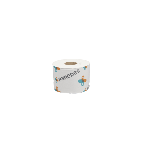 Distributeur ABS blanc fumé pour papier toilette 2 rouleaux standard