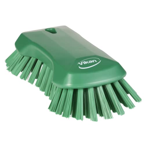 Brosse papillon fibres dures alimentaire PLP 23cm vert Vikan photo du produit front L