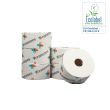 Papier toilette rouleau géant Jumbo blanc 2 plis 207m prédécoupé 10,1 x 25 cm certifié Ecolabel photo du produit