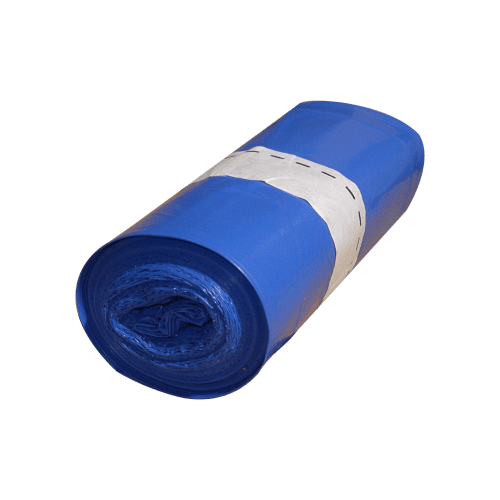Sac plastique PE BD 130L bleu 38µm NF Jet'Sac photo du produit front L