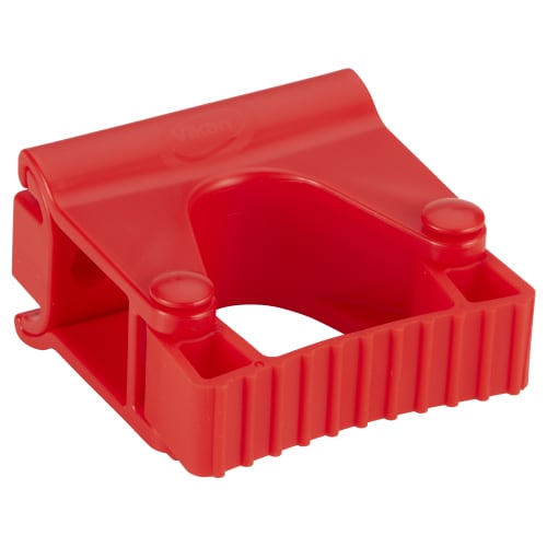 Support mural 1 clip alimentaire PLP 8,2cm rouge Vikan photo du produit front L