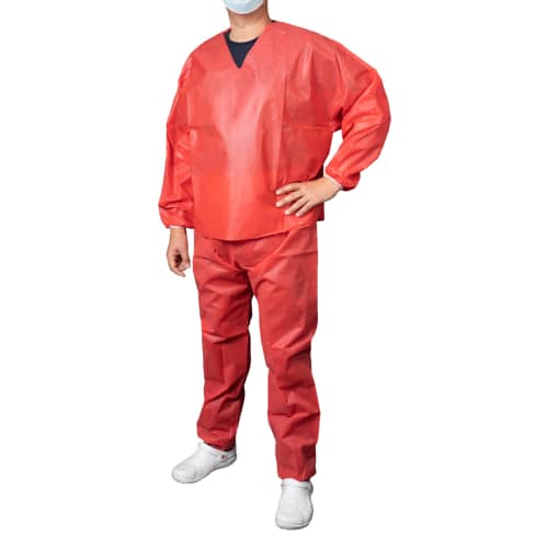 Set pantalon et marinière Indutex PLP 50g/m² rouge taille L photo du produit front L
