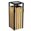 Corbeille bois Eden avec cendrier 1,5L gris Rossignol photo du produit