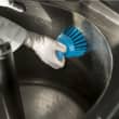 Brosse ronde fibres dures alimentaire PLP Ø11cm bleu Vikan photo du produit back S
