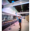 Manche télescopique aluminium PLP 157,5 à 278 cm bleu Vikan photo du produit back S