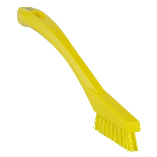 Mini brosse fibres dures alimentaire PLP 20,5cm jaune Vikan photo du produit front L