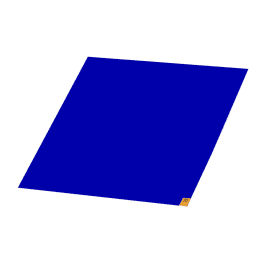 Tapis pelable antibactérien Ansell bleu 65 x 115 cm