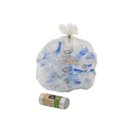 Sacs poubelle Flexigreen NFE 50L transparent 22µ lien classique photo du produit