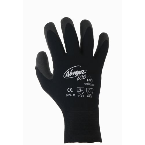 Gant protection froid Singer Ninja Ice polyamide noir enduction PVC compressé noir taille S photo du produit front L