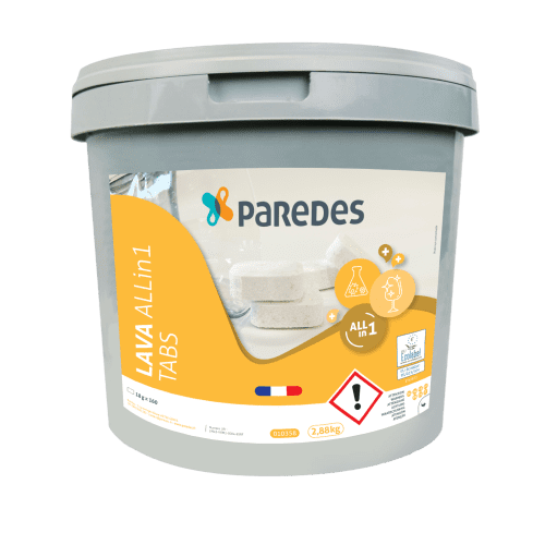Tablettes lave-vaisselle Ecolabel PAREDES LAVA ALLin1 TABS seau de 160 photo du produit front L