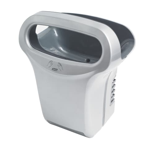 Sèche-mains électrique EXP'AIR automatique gris métal JVD photo du produit front L