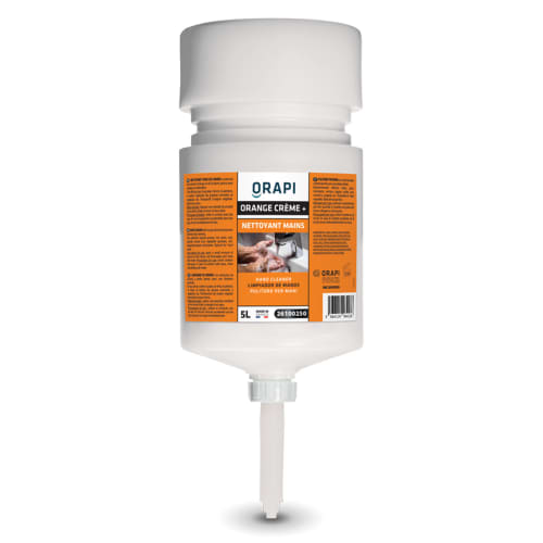 Gel nettoyant d'atelier Orange Crème+ recharge de 5000ml photo du produit front L