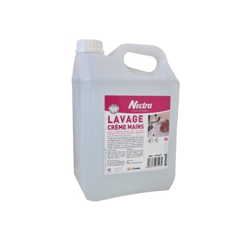 Lavage crème mains et corps Nectra bidon de 5L photo du produit front L
