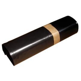 Sac plastique PE BD 110L noir 50µm lien coulissant Jet'Sac
