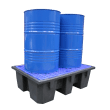 Palette de rétention EMP pour produits chimiques dangereux 240L photo du produit back S