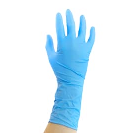 Gant de protection chimique nitrile 8MILL bleu non poudré