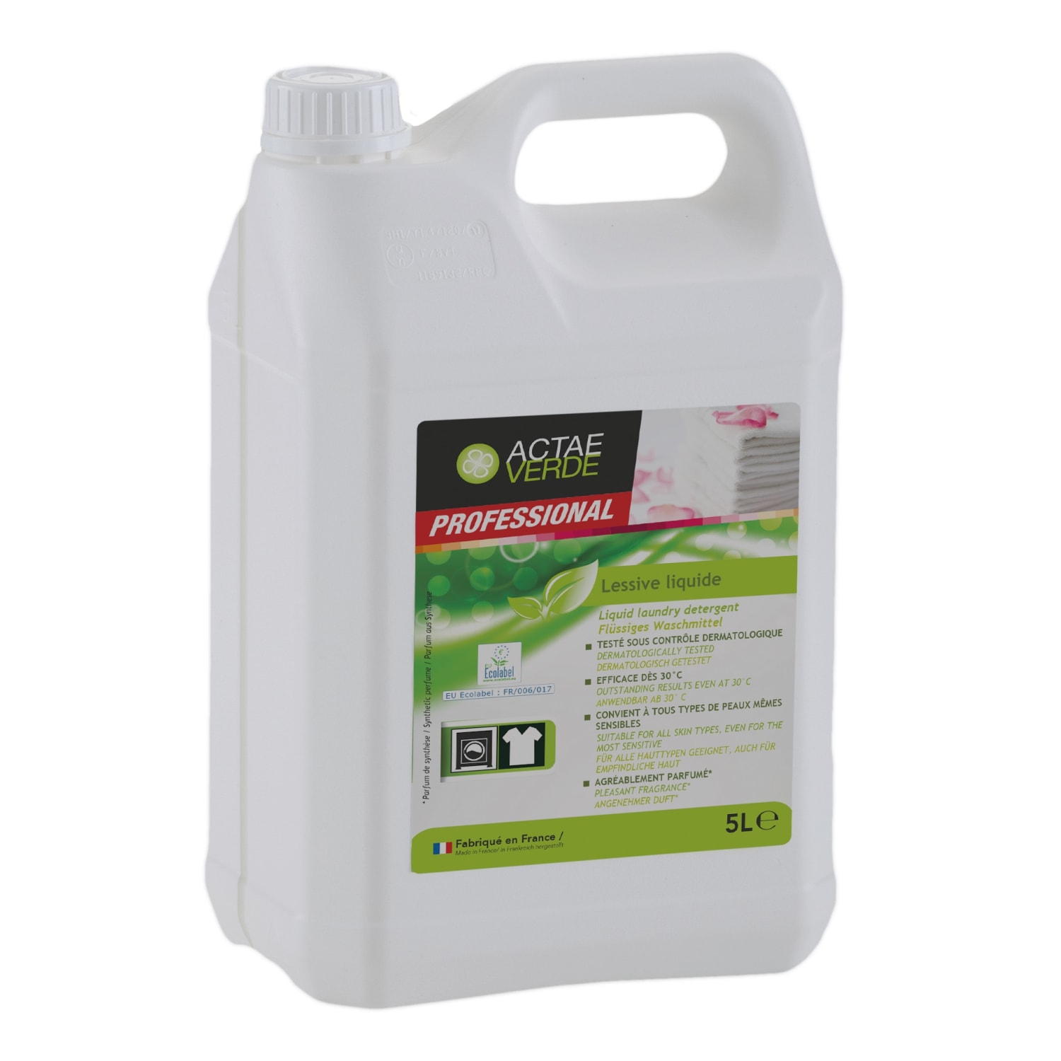 Actae Verde lessive liquide certifiée Ecolabel bidon de 5L photo du produit
