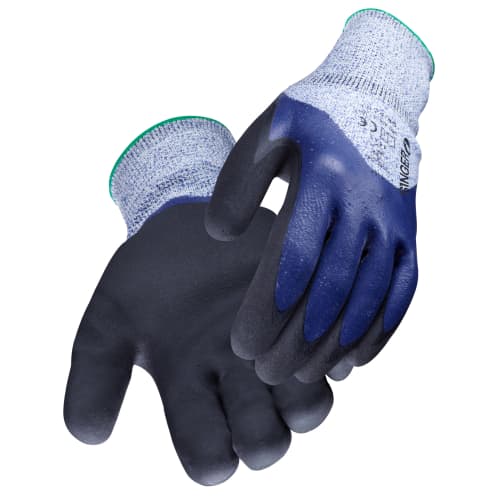 Gant de protection anti-coupures Grip cut Singer niveau 5 PEHD double enduction nitrile taille 9 photo du produit front L